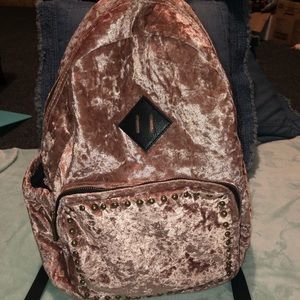 Steve Madden pink velvet bag